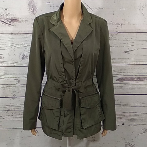 Vince Camuto Jackets & Blazers - Vince Camuto  Women's Green Tie Waist Jacket Olive